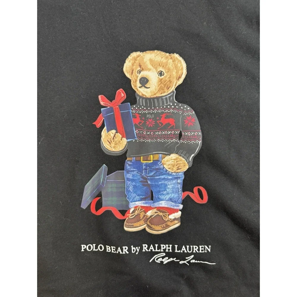 Polo Ralph Lauren Hoodie Men Sz 2XLT Christmas Holiday Bear Fleece NWOT